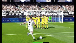 PES 2021- Cr7 Freekick Juventus 2-1 Hellas Verona | ITALY - SERIE A 20/21| Highlight | Gameplay PC