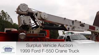 1999 Ford F 550 Crane Truck AAR for sale