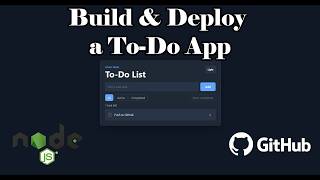 Build & Deploy a To-Do App with Codex | HTML, CSS & JavaScript + GitHub Pages