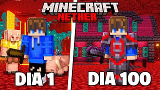 SOBREVIVI 100 DIAS NO NETHER DO MINECRAFT - O FILME