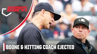 Aaron Boone \u0026 Yankees hitting coach BOTH EJECTED! | ESPN MLB