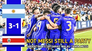 COMEBACK ‼️Argentina hajar Kosta Rika 3-1 tanpa seorang Lionel Messi 🔥