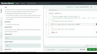 Hackerrank 10 Days of Javascript - Day 7: Regular Expressions II