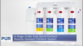 PUR 4-Stage Under Sink Quick-Connect Reverse Osmosis Filtration System