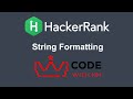 String Formatting HackerRank Python Solution | CODE WITH NM