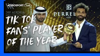 Liverpool star Mo Salah wins Tik Tok Fans’ Player of the Year | Globe Soccer Awards | Eurosport