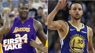 Shaq's 2001 Lakers vs Steph's 2018 Warriors: Who would win? | First Take