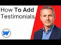 How To Add Testimonials To Webflow