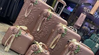 99Beautiful Bridal luggage set|pack up go to travel with hand carry bags suitcase 2023#youtubevideos