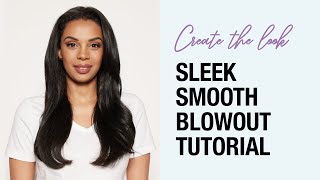 Sleek Smooth Blowout on Curly Hair | How to Smooth Hair with Mousse | Kenra Professional