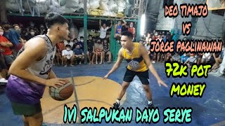 Deo Timajo vs Jorge Paglinawan 72k Pot Money(1V1 Dayo Serye)