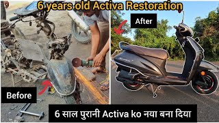 6 years old Activa Restoration | 6 साल पुरानी Activa को नया बना दिया  #modified #activa #restoration