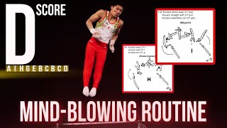 Hidetaka Miyachi - D score High Bar routine - World Cup 2019 (Cottbus)