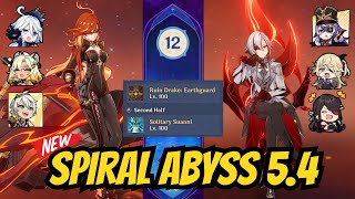 New Spiral Abyss 5.4 Floor 12 | C0 Arlecchino Overload \u0026 C0 Mavuika Vaporize | Genshin 5.4