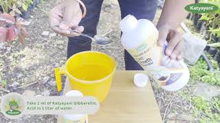 How to Use Katyayani Gibberellic Acid  || Plant Growth Regulator  || Plant Promoter || #PGR #fyp