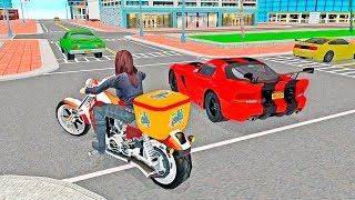 Bike Racing Games - Girl Moto Bike Pizza Delivery - Gameplay Android free games