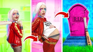 Birth To Death of Harley Quinn and Joker! Must-Have Parenting Hacks by Ha Hack
