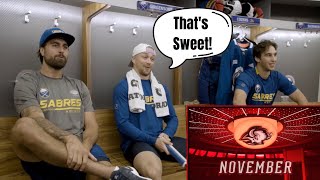 Sabres Players React to Return of the "Goathead" Logo