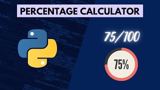 Calculate percentage in Python