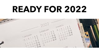 【システム手帳】2022年に向けたセットアップ（プロトタイプ）｜ロロマクラシック｜手帳の中身｜自作リフィル