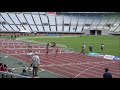 第69回全日本実業団陸上・女子100mハードル予選4組（各組1着 4）予選トップ：福部真子（日本建設工業）13秒28