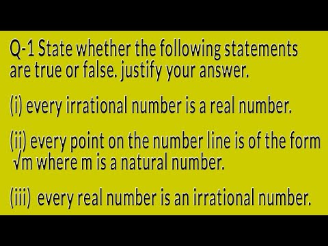 Are all irrational numbers real numbers True or false?