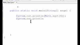 Java Tutorial Part 8 - Math Class Part 2