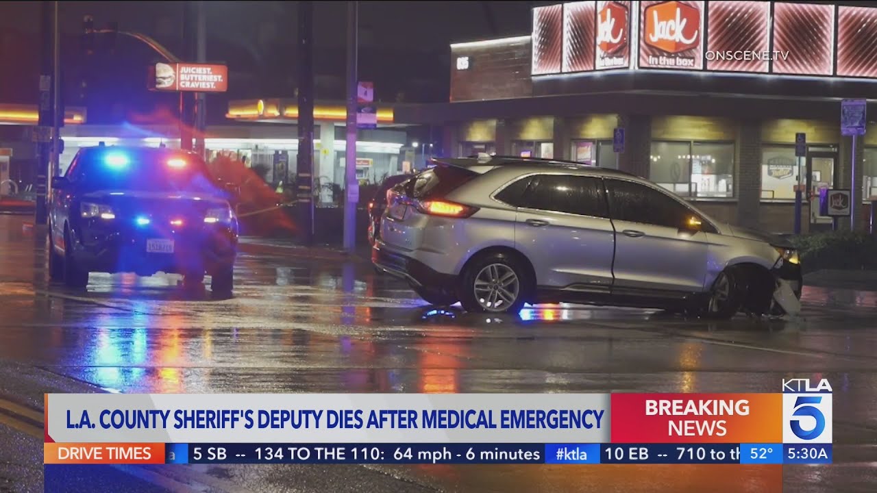 L.A. County Sheriff's Deputy Dies After Medical Emergency - YouTube