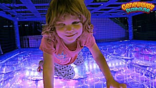 Family Fun with Cute Kid Genevieve at the Indoor Playground!