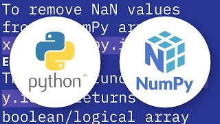 How do I remove NaN values from a NumPy array?
