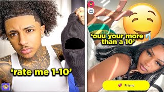 RATE ME 1-10 WITH A SKI MASK VS NO SKI MASK AND THIS HAPPENED... | Monkey app