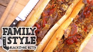 Cheesesteaks for Breakfast?!? Cheesesteak and Eggs Sandwich | Family Style | Blackstone Griddles