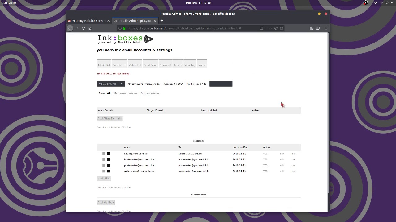 Postfix Admin Basics Youtube