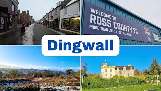 A SNOWY Walk In DINGWALL - Is It Worth A Visit? - Scotland Walking Tour | 4K | 60FPS