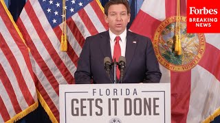 JUST IN: Florida Gov. Ron DeSantis Touts Efforts To Restore Everglades