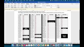 Understanding the A/B Schedule
