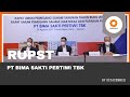 Rapat Umum Pemegang Saham Tahunan Tahun Buku 2020 PT Bima Sakti Pertiwi Tbk