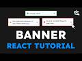 How To Create a Banner — React, Tailwind CSS & TypeScript Tutorial