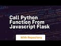 call python function from javascript flask