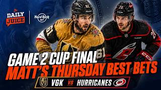 Top 4 Bets for Thursday | NHL Stanley Cup Final Game 2 & MLB Picks | Golden Knights vs. Hurricanes