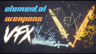 Stylized Elemental Weapons VFX in Unity - Tutorial & Wandness Showcase