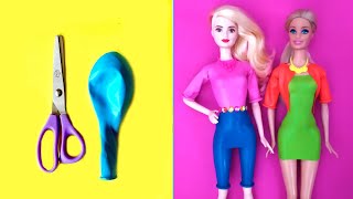 DIY 👗 Barbie Dresses with Balloons | for dolls