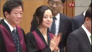 120104 TVDaily - Lee Min Ho \u0026 Moon Chae Won are appointed Honorary Prosecuter