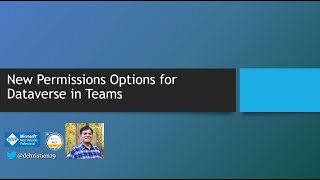 New Permissions Options For Dataverse In Teams