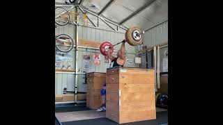 split jerk 80% (130kg x 2) 6 sets.  51yo   - week 1.