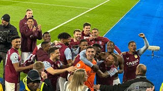 Aston Villa VS Leicester City  | Martinez's celebration with players 🤣