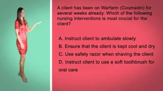 NCLEX Question: Coumadin \u0026 Patient Education