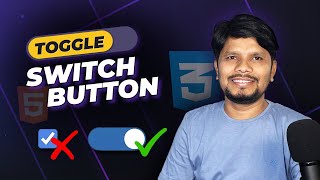 Create a Toggle Switch Button with HTML & CSS (No JS Needed!) | Checkbox UI | Learn with CodeWise