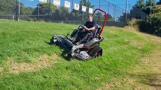 Altoz tracked zero turn mower going across 30 degree slope