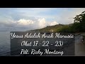 yesus adalah anak manusia matius 17 22 23 @pdt.rickymontang